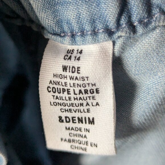 H&M Wide High Waist Ankle Length denim - Picture 8 of 9